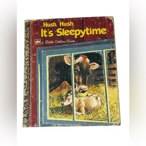🎉6/$20 1997 ‘ HUSH HUSH IT’S SLEEPYTIME’ VINTAGE LITTLE GOLDEN BOOK